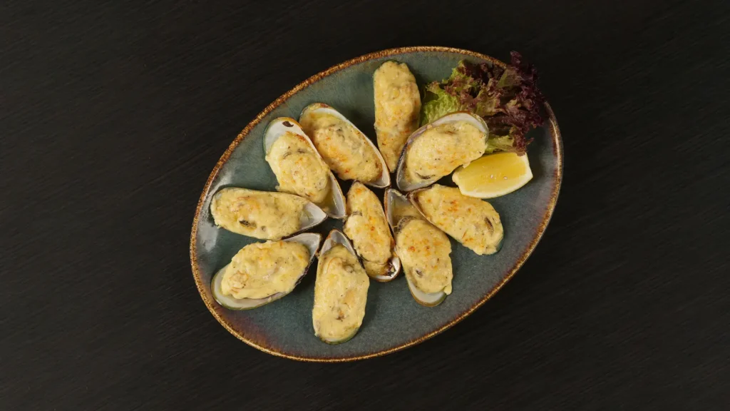 Thermidor-mussels